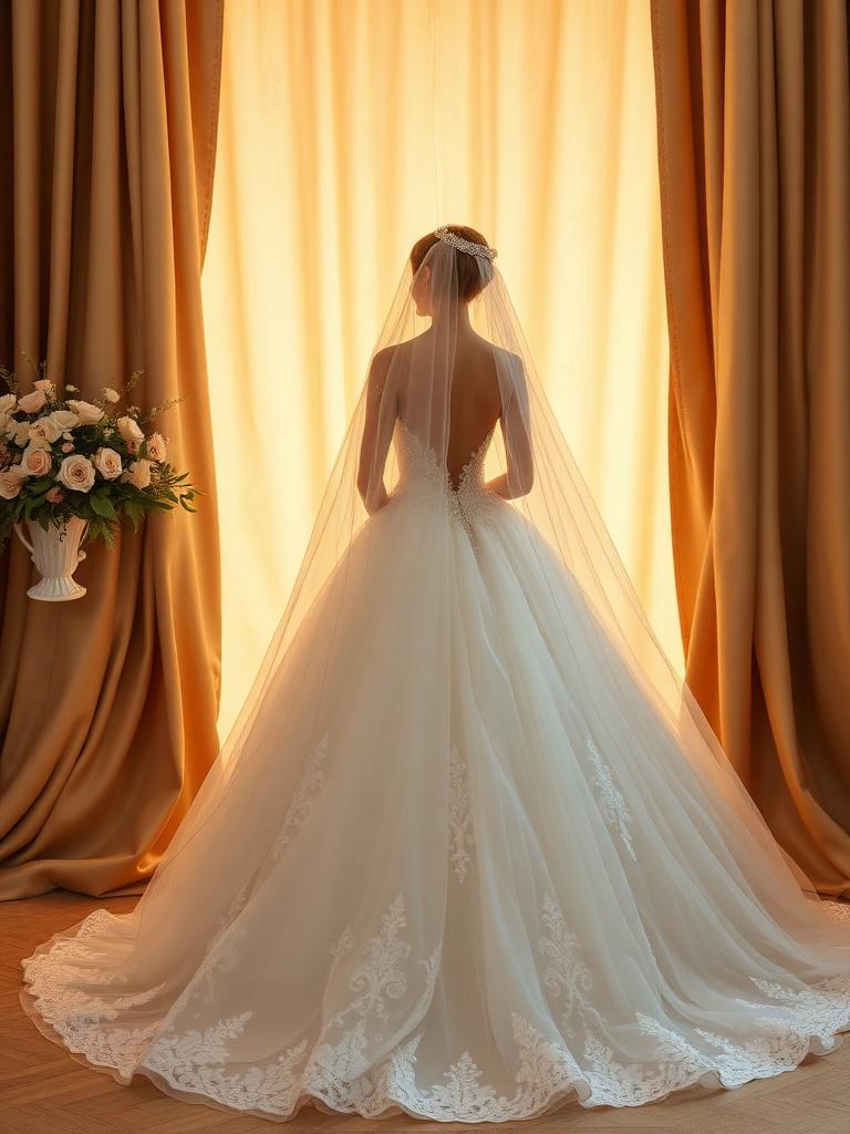 Vestido de noiva Aurore - Princesa · Cauda Catedral